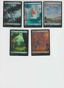 FOILFull Art Land Set - Outlaws of Thunder Junction (juego de 5 cartas Land) Magic The Gathering Magic - Imagen 1 de 1