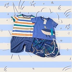 Carter's Boy's 4-piece Summer Outfit Set, Combi variety outfits Age 4 Years BNWT