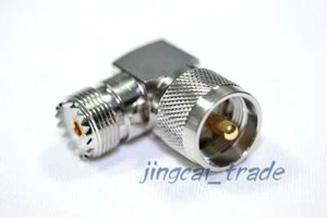 Radio RF codo recto de 90 grados macho a hembra PL-259 SO-239 - Imagen 1 de 2