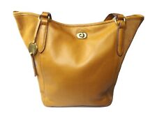 Margot New York Marcy Genuine Leather Tote Shoulder Bag British Tan