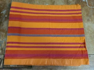World Market "Orange/Pink Striped" 90 X 16 Table Runner  - Picture 1 of 4