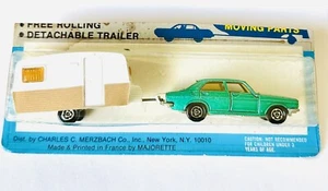 1980 MAJORETTE #208 Chrysler 180 Super Tandems #338 Twin Pack w Caravan Sealed - Picture 1 of 12