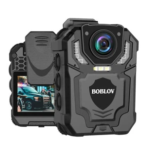 BOBLOV 1296P Wearable Police Body Camera with Audio Recorder for Law Enforcement - Picture 1 of 11