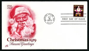 USA, SCOTT # 1800, ARTCRAFT FDC COVER - CHRISTMAS 1979, SEASON'S GREETINGS SANTA - Picture 1 of 1