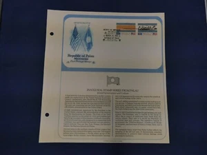 1983 "Republic of Palau Micronesia" First Day Cover & Page (Art Craft) - Picture 1 of 1