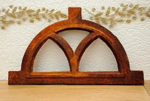 ✅ Eisenfenster Stallfenster halbrund Fenster Eisen Oberlicht Rost Antik Stil - Bild 1 von 8