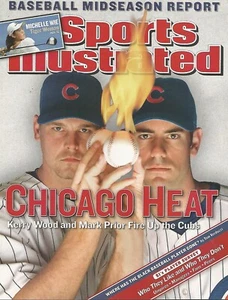 CHICAGO CUBS KERRY WOOD MARK PRIOR 2003 SPORTS ILLUSTRATED MICHELLE WIE DELANEY - Picture 1 of 1