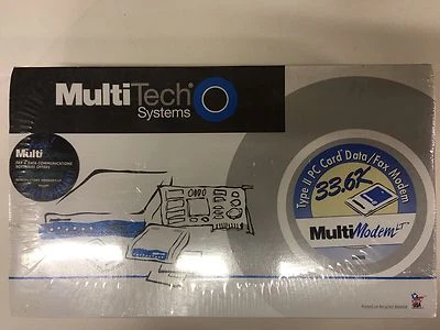 Multi-Tech MT2834LTb MultiMobile 调制解调器 33.6K PCMCIA PC 卡 NOS 工厂收缩 — 第 1/4 张图片