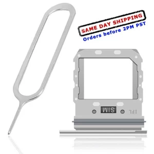 Single SIM Card Tray Holder + SIM Card Pin for Samsung Galaxy S10 5G SM-G977U - Picture 1 of 3