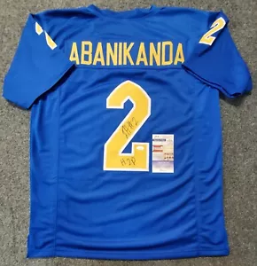 PITT PANTHERS ISRAEL "IZZY" ABANIKANDA AUTOGRAPHED INSCRIBED JERSEY JSA COA - Picture 1 of 3