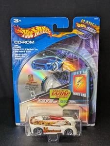 Hot Wheels Electrical Energy Car White Vintage CD-ROM Car NIB Sealed 2001 - Picture 1 of 4