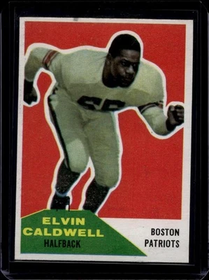 1960 Fleer Football Set Break #120 Elvin Caldwell, Ex/Nm - Image 1 of 2