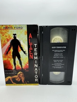 Alien Terminator Screener Screening VHS New Horizons Maria Ford Horror Monster - Image 1 of 2