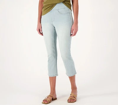 Belle by Kim Gravel Reg Primabelle Straight Leg Cropped Jean Light 30W A575232 - Image 1 of 2