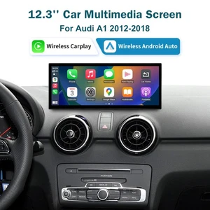 12.3" Wireless Carplay Car Stereo for Audi A1 RMC / HN+ Radio Stereo Multimedia - Picture 1 of 8