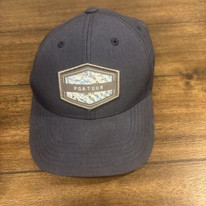 PGA Tour Brand Pro Series Hat Adjustable Blue With Patch - Picture 1 of 3