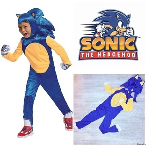 Sega Sonic the hedgehog Halloween Kostüm Verkleiden Cosplay Kapuze und Einteiler M - Bild 1 von 6