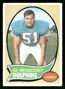1970 Topps Ed Weissacosky #262 Miami Dolphins - Foto 1 di 2
