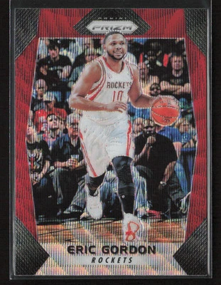 Eric Gordon 2017-18 Panini Prizm #254 Prizms Ruby Wave Houston Rockets - Image 1 of 2