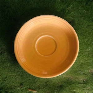 Fiesta 6” Saucer Plate TANGERINE ORANGE FIESTAWARE Homer Laughlin SHINY & BRITE - Picture 1 of 4