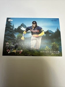 👑 2025 Topps x Bob Ross Alegría del Béisbol RONALD ACUNA Arte de Robar SP/99 💎 - Imagen 1 de 24
