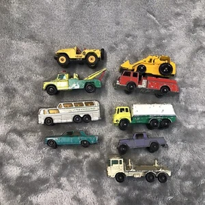 Vintage LESNEY MATCHBOX Series VEHICLES Lot of 9 England Heavy Wear 1960s - Picture 1 of 7