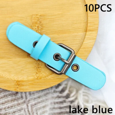 10X Metal Faux Leather Button Sewing Supplies Jacket Trench Coat Belt Buckle - Image 1 of 4