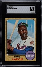 1968 TOPPS #110 HANK AARON SGC 6 3092596 