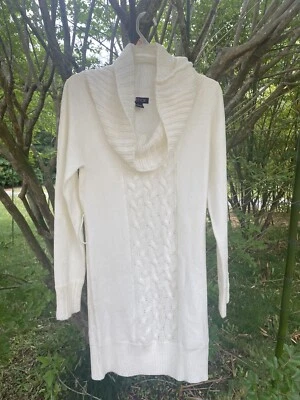 Suéter Lápiz Labial Mujer Talla Grande Cuello Alto Manga Larga Tejido Crema’s Foto 1 de 4