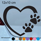 Autoaufkleber Hunde Pfote mit Herz No.8  A457