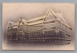 Postal UDB brillante y en relieve del Museo de Bellas Artes de Boston Massachusetts - Imagen 1 de 2