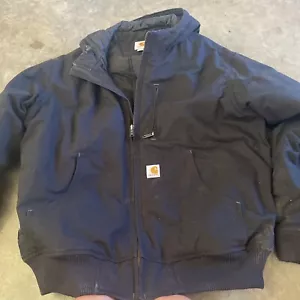 Carhartt -Insulated - Black Zip Up 🔥Large - Picture 1 of 11