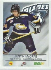 2004-05 Saskatoon Blades (WHL) Justin McCrae