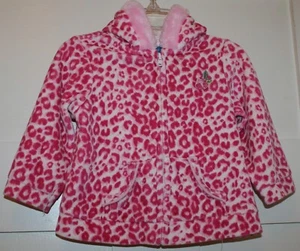 Green Dog Little Girl's Jacket Hoodie Animal Print Pink Size 18 Months - Picture 1 of 4