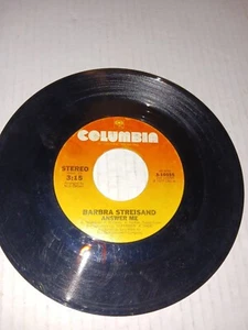 Columbia 3-10555 Barbara Streisand MY HEART BELONGS TO ME/ANSWER ME 7" 45 VG/VG+ - Picture 1 of 2