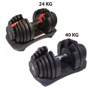 Mancuerna Ajustable 24 kg y 40 kg Gimnasio en Casa Marcación Rápida Ejercicio Inteligente Fitness - Imagen 1 de 23