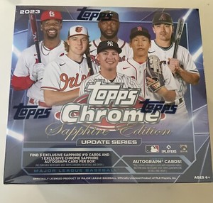 2023 Topps Chrome Update Series Sapphire  Hobby Box-sealed-next Day Shipping