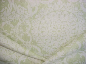 2-1/2Y Brunschwig & Fils Marquesas Linen Print Mint Drapery Upholstery Fabric - Picture 1 of 4