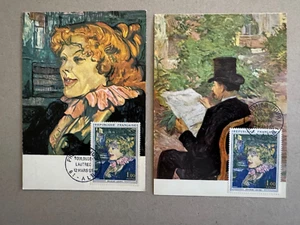 Topical Art French 2 FD Maxi(Picture PC) cards with Scott Cat 1113 3/12/1965 - Picture 1 of 2