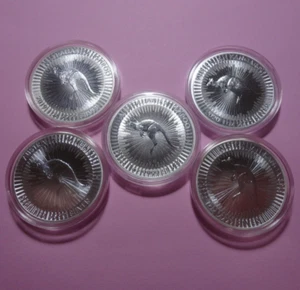 2019, 2020, 2021, 2022 & 2023 Perth Mint 1oz Kangaroo Silver Coins In Capsules - Picture 1 of 4