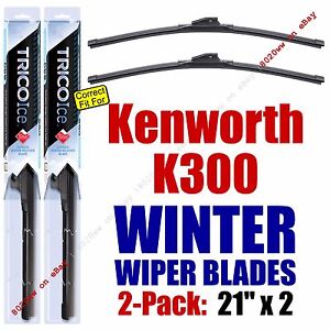 WINTER Wiper Blades 2pk Premium fit 2000 Kenworth K300 - 35210x2
