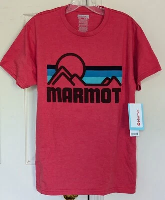 🔥RARE!🔥 Marmot Coastal T-Shirt Tee True Red Heather Men's Medium 🔥NWT!🔥 - Image 1 of 4