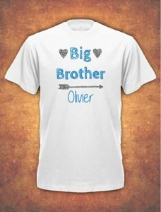 Personalised Big Brother Birthday Present Gift baby Children's T-shirt kids - Picture 1 of 1