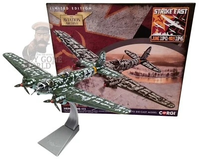 He 111 Luftwaffe Front Est Opération Barbarossa 1942 - Corgi Aa33718 1/72 - Photo 1/4