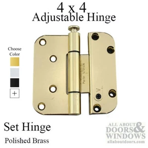 Millennium 2D Columbus Door Hinge Square Adjustable 4 Inch Door Hinge - Picture 1 of 2