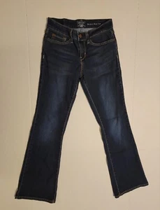 Signature Levi Strauss Gold Boot Cut Jeans Size 27 x 30 Dark Blue Womens - Picture 1 of 6