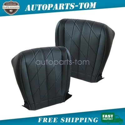 Cubierta de asiento de cuero Perf inferior delantera negra para Infiniti FX37 FX50 2009-2017 EE. UU. Foto 1 de 4