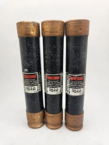 Lot of 3 New NOS Cooper Bussmann FRS-R-60 Dual-Element Time Delay RK5 Fuses - Picture 1 of 1