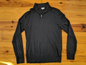 REISS HERRENPULLOVER BLAU REISSVERSCHLUSS AUS MERINOWOLLE SEHR GUTER ZUSTAND GRÖSSE L - Bild 1 von 6