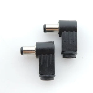 5.5x2.1mm DC Power adapter Jack Plug Connector L shaped Male Head Adapter - Picture 1 of 9
